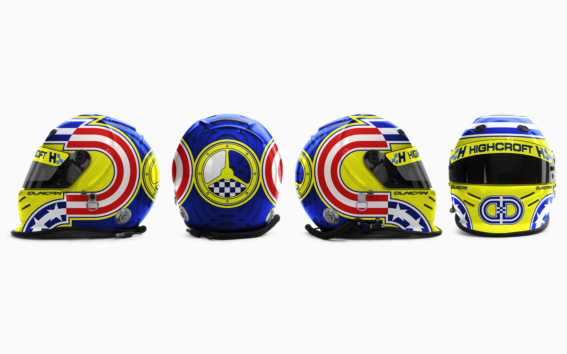 2006 Highcroft Racing Duncan Dayton Helmet Livery Visualization